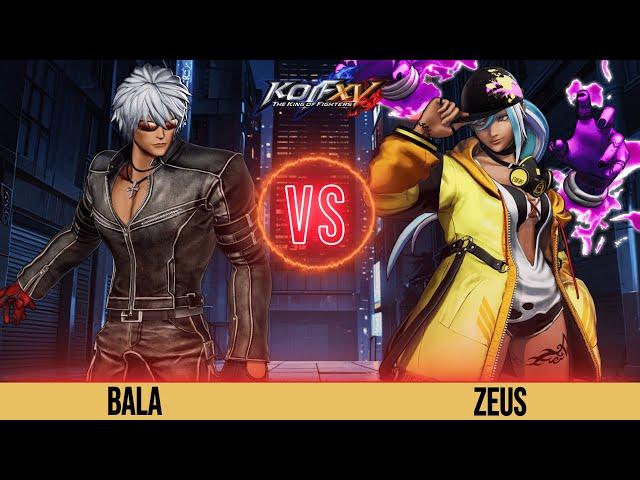 KOFXV Bala (Angel/K'/Iori) Vs Zeus (Isla/Shun'ei/Shermie) #kofxv  New Patch