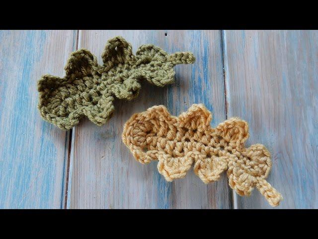 How to Crochet an Oak Leaf