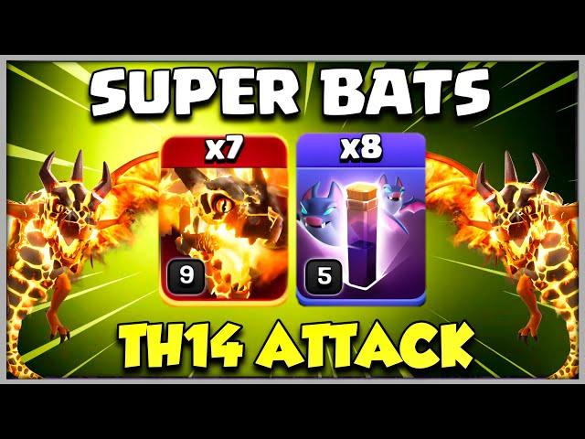 SUPER DRAGBAT is BEST!! TH14 Attack Strategy 2025 in Clash of Clans