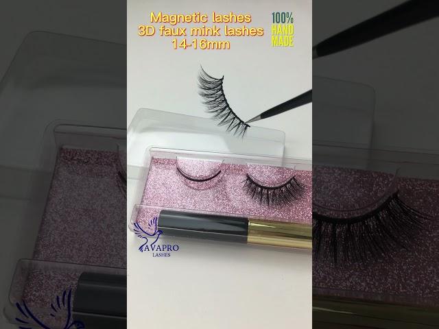 Magnetic lashes| 3D faux mink lashes| Lashes vendor wholesale| DFC01 14-16mm