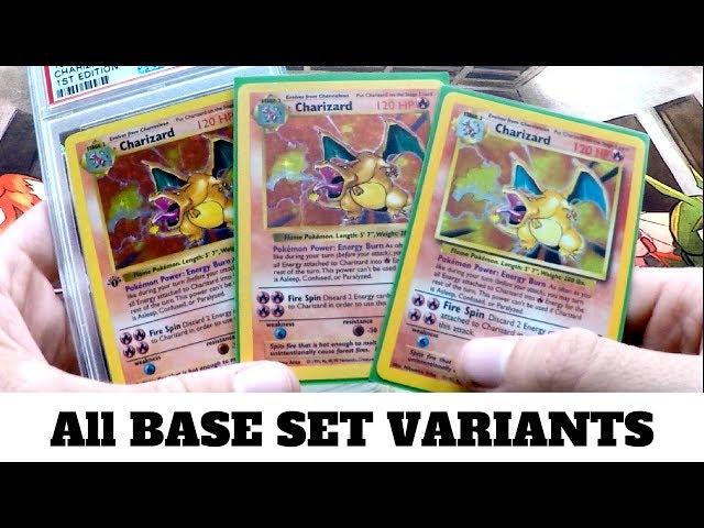 The Difference in 1st Edition, Shadowless & Base Set Pokemon Cards