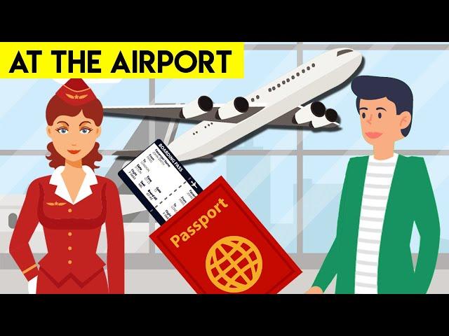 Check In At The Airport Conversation - English At The Airport Part 1