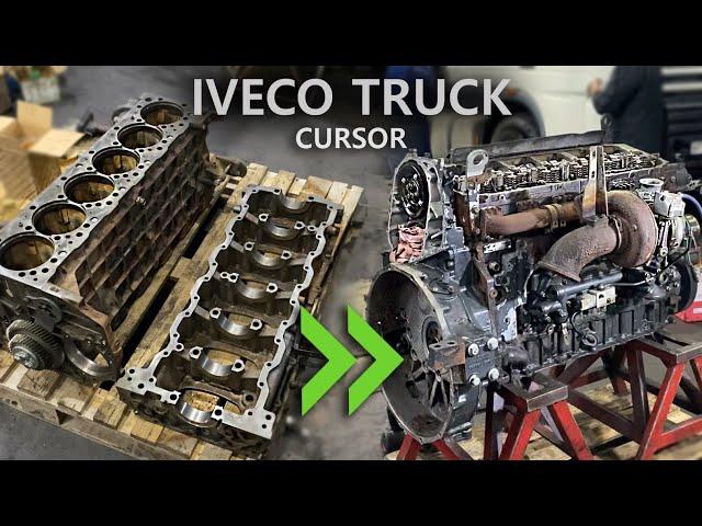 ASSEMBLY AND STARTING THE ENGINE. IVECO CURSOR 8. ENGINE REPAIR