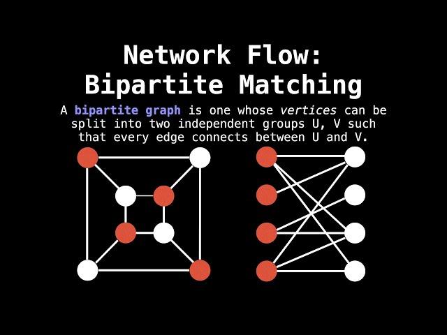 Unweighted Bipartite Matching | Network Flow | Graph Theory