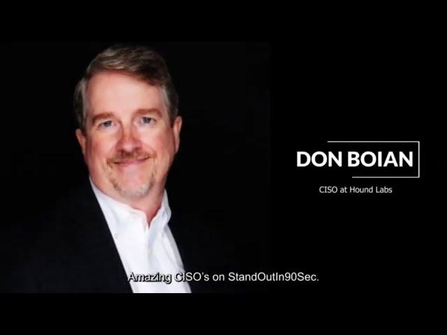 Don Boian, CISO at Hound Labs,  hosted by Ashwin Krishnan