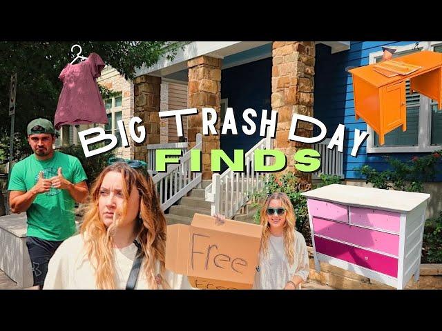 BIG Trash Day Hunting in Austin Texas!