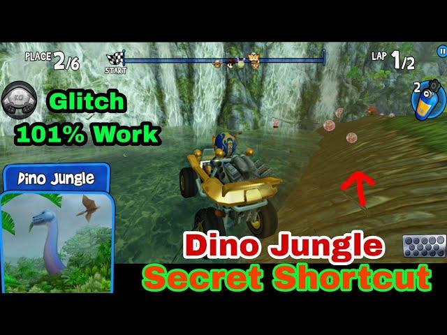 Dino Jungle Hidden Shortcut | Beach Buggy Racing Shortcuts | BB Racing Shortcuts #beachbuggyracing