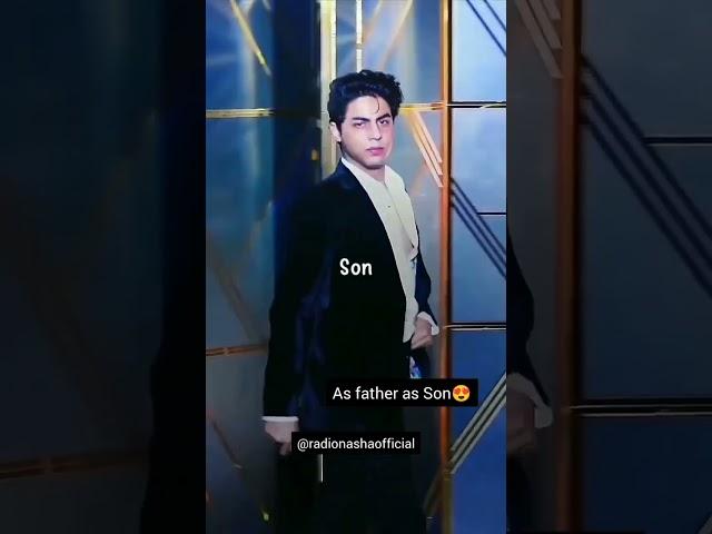 As Father as Son#shahrukkhan #aryankhan #coolretro #radionasha