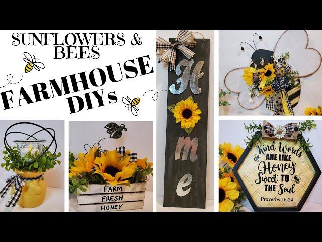 5 Honey Bee / Sunflower Farmhouse Decor DIYs | Creative Champion Contest Week 1