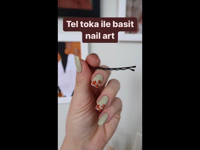 Tel toka ile nail art  #basitnailart #teltokanailart #nailartvideo