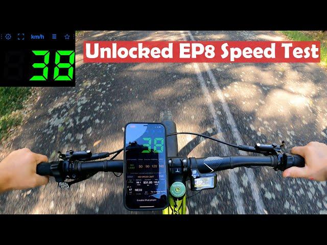 How Fast Is A Unlocked Shimano Ep8 ebike?