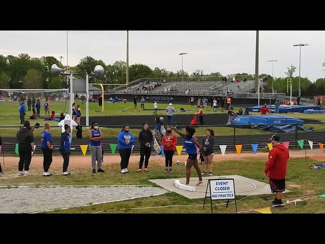 JV Shot Put Greenville County winner, Dior Dumas 4-17-21