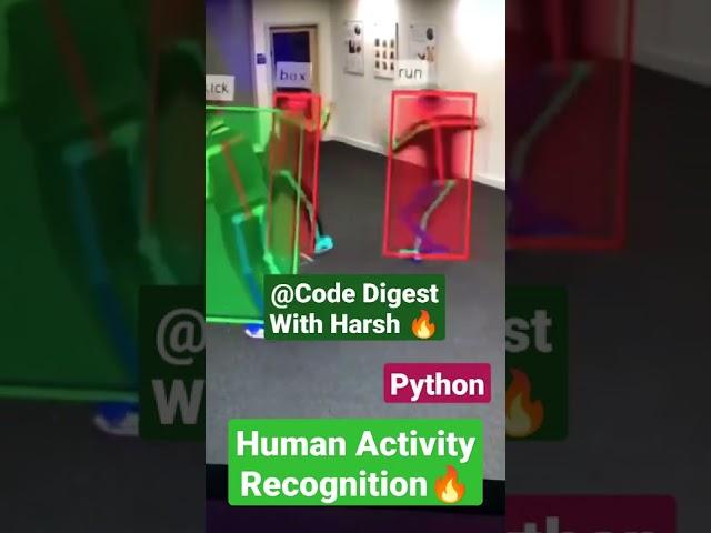 My 2nd Project - Human Activity Recognition ‍#python #shorts #human #youtube #code ‍‍