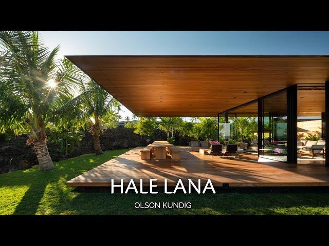 House Floating Above a Lava Field in Hawaii