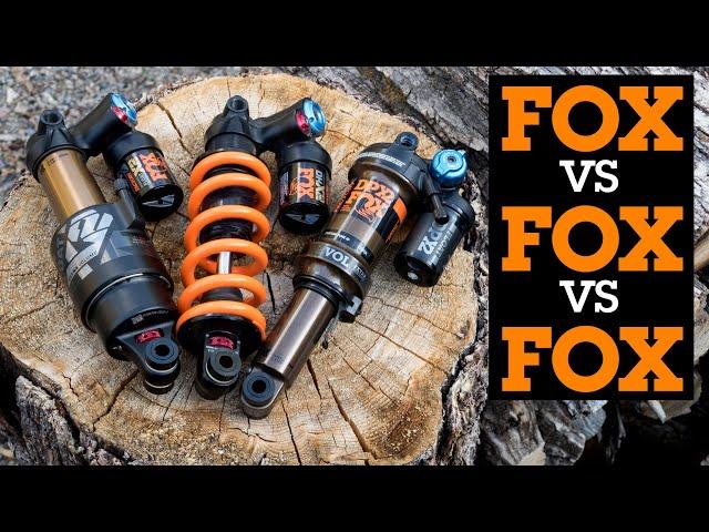 3 FOX Mountain Bike SHOCKS Compared - DPX2, Float X2 and DHX2 Coil