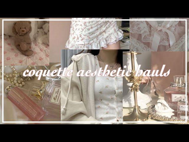 coquette aesthetic hauls // tiktok compilation ೄྀ࿐ ˊˎ-