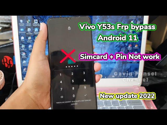 Vivo Y53s Lupa akun google bypass frp android 11 Metode Simcard  tidak berhasil New update 2022