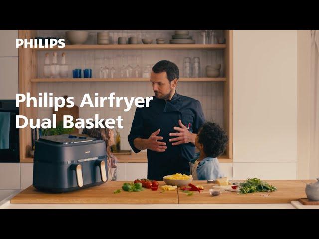 Kinderleicht zwei Gerichte gleichzeitig zubereiten: Mit dem Philips Airfryer Dual Basket