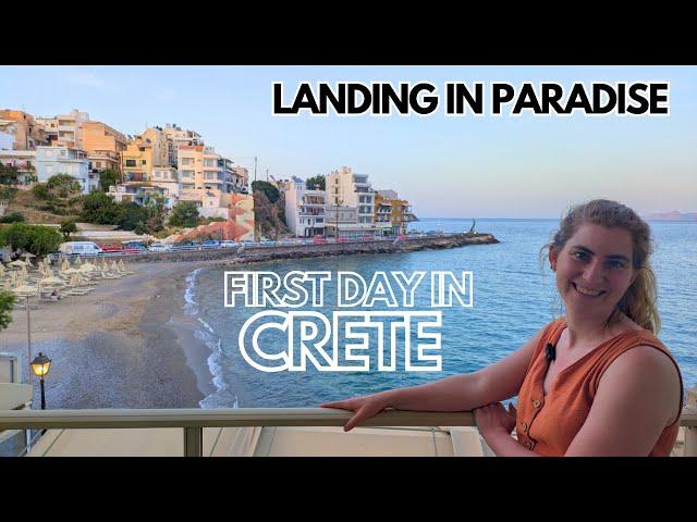  Crete Road Trip Begins! Airport Arrival, Rental Car & First Night in Malia