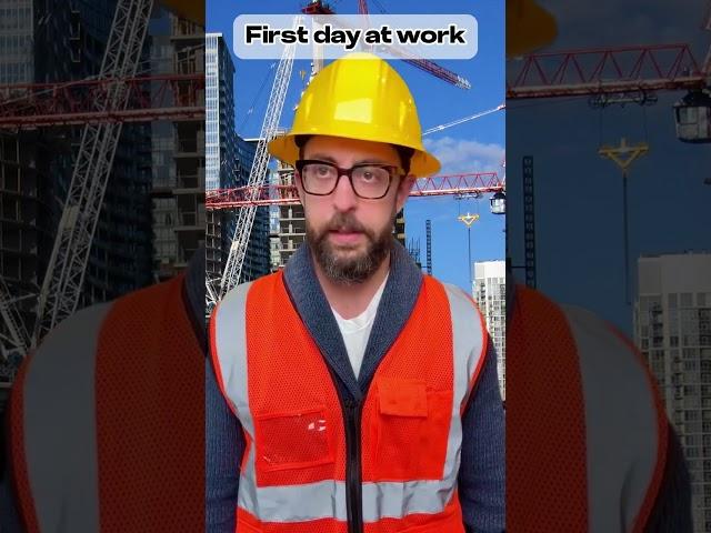 First day at work #adamrose #construction #workers