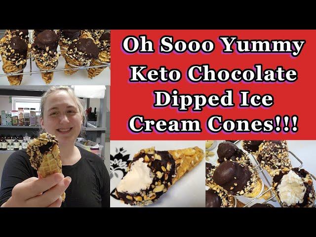 Keto Drumstick Ice Cream Cone Recipe - No Ice Cream Maker Required!!!