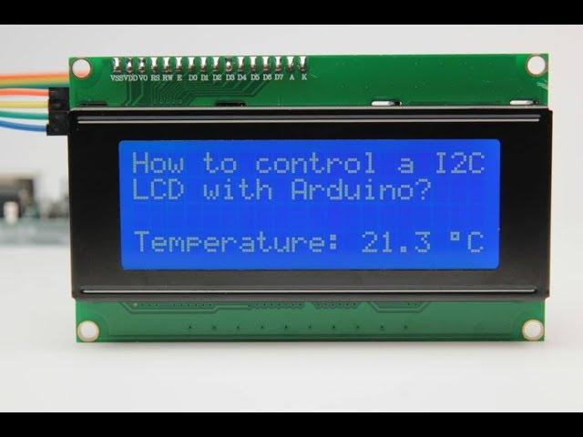 How to use IIC I2C 2004 204 20 x 4 Character LCD with Arduino