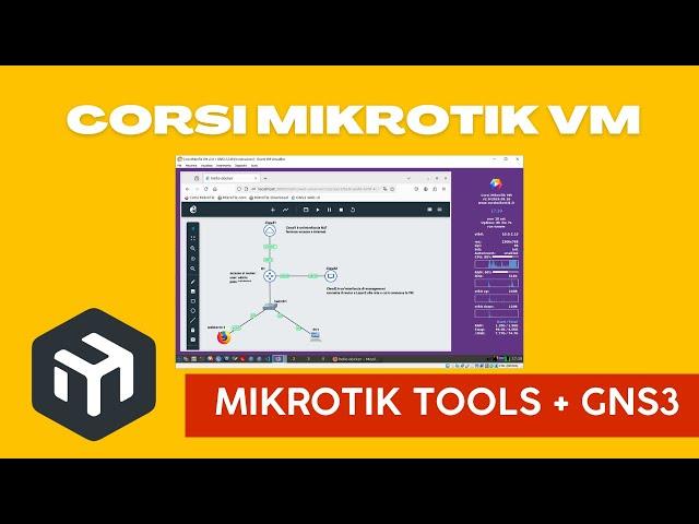 Corsi MikroTik VM 2.0 - MikroTik Netinstall, WinBox 3, WinBox 4, The Dude, Network Simulator GNS3