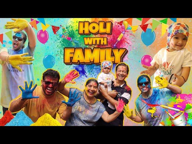 MYRA FIRST HOLI WITH KIDS | BACHO NE KIYA PARESHAN | MANGO FAMILY