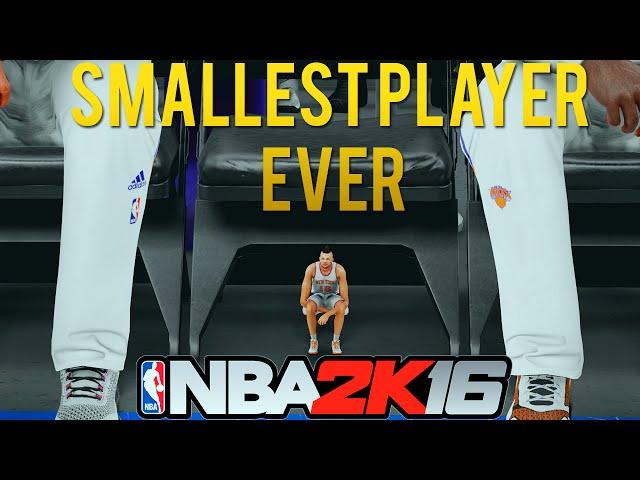 1 FOOT PLAYER IN THE NBA | SMALLEST PLAYER EVER!! | NBA 2K16