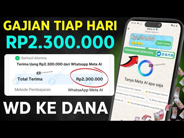 CAIR LAGI  CARA MENDAPATKAN UANG DARI META AI WHATSAPP - SALDO DANA GRATIS - FITUR META AI WA