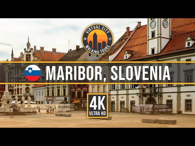  MARIBOR, SLOVENIA – Walking Tour of City Center Landmarks and Charming Streets (4K Walk)