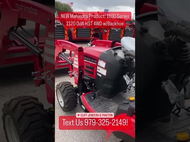 BRAND NEW PRODUCT: #Mahindra 1100 Series Tractors 1120 HST #4WD OJA #Tractor With #Loader & #Backhoe