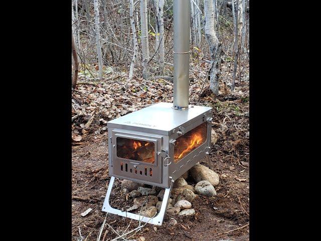 1st burn of our Pomoly T1 stove