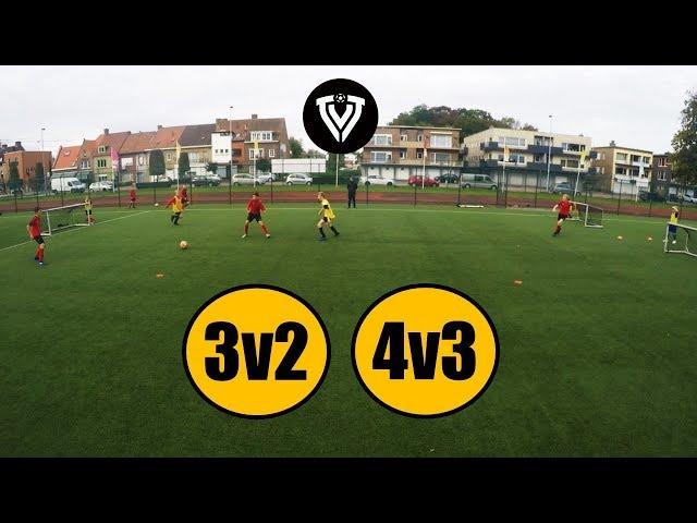 3v2 - 4v3 | Football Training