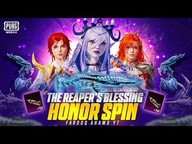 The Reaper's Blessing Honor Spin | Skeletal Carver M762 |  PUBG MOBILE 