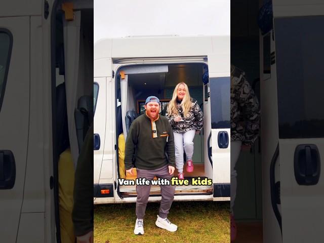 FAMILY OF 7 VAN LIFE  #vanlife #vanlifeconversion #vanconversions #viralshort #camper #travel