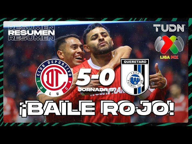 Resumen y goles | Toluca 5-0 Querétaro | Liga Mx - CL2025 J9 | TUDN