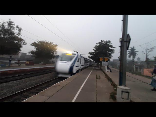 First High Speed Commercial Run Of Howrah-New Jalpaiguri Vandebharat Express