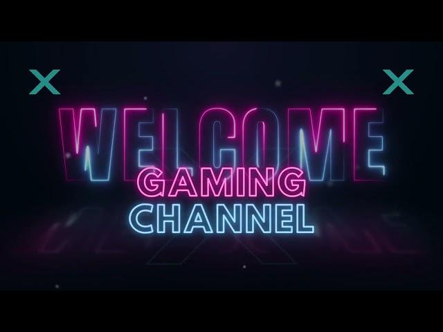 BLACK PINK AND BLUE NEON GAMING YOUTUBE INTRO | DG