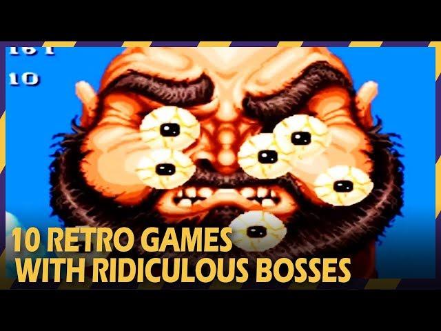 10 RETRO games with RIDICULOUS BOSSES | HARDEST GAME BOSSES #5