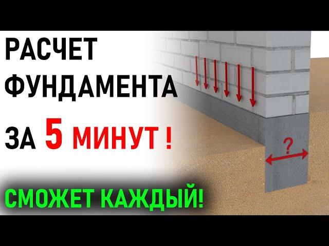 Расчет фундамента в 2 действия - сможет даже школьник | Проектирование фундаментов ИЖС