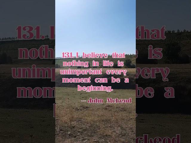Beautiful Quotes — John McLeod
