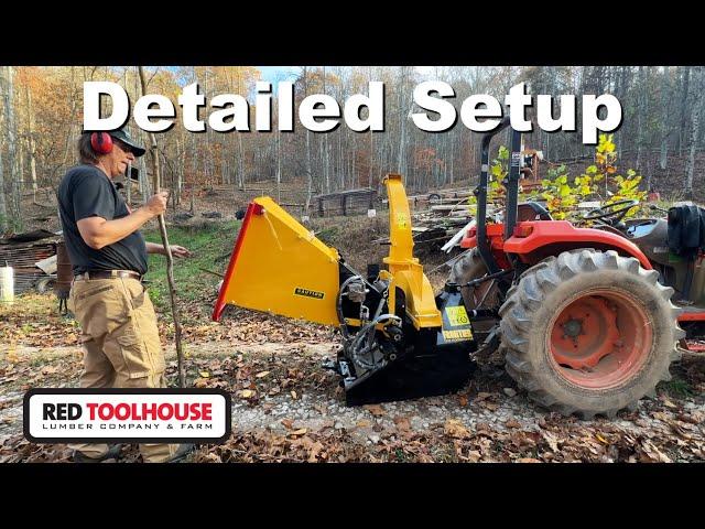 Detailed Setup and First Use of the Frontier DH8 Wood Chipper