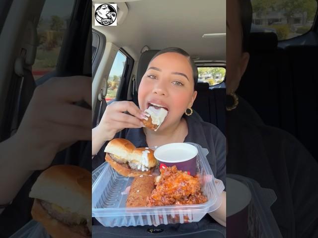 "Claudia Devours Chili’s Deal Box! ️ #shorts #mukbang #asmr #trending