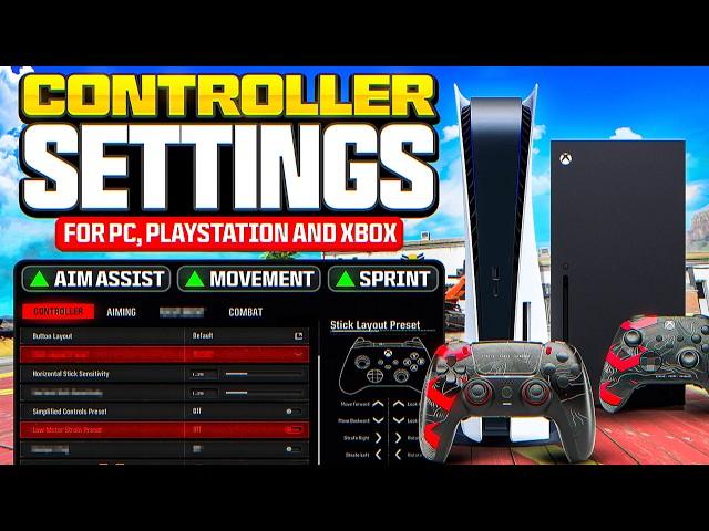 #1 BEST CONTROLLER SETTINGS for WARZONE & BO6! (Best PS4 / PS5 / XBOX / PC Settings)