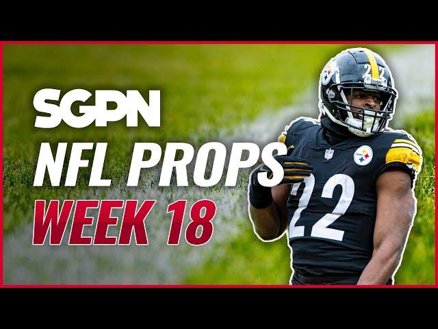 NFL Prop Bets Week 18 - Sports Gambling Podcast - NFL Player Props - NFL Prop Bets Today