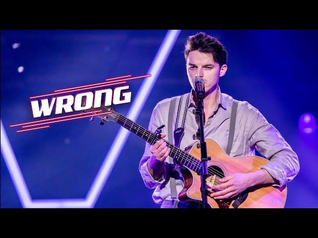 Evert - 'Wrong' | The Blind Auditions | The Voice van Vlaanderen | VTM