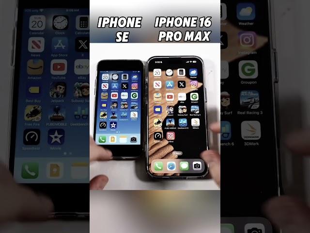 iPhone SE vs iPhone 16 Pro Max  The Most UNFAIR Speed Test EVER!  #Shorts#viralvideo