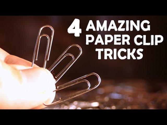 4 Amazing Paper Clip Tricks! - Easy, Simple, Fun!!!