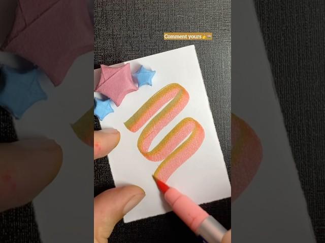 Two Color Gradient 🪷#youtubeshorts #colormixing #sketching #shorts #shortsfeed #art #satisfying